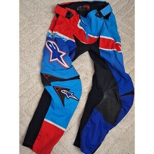Alpinestars Techstar Motorcross Pants Mens 36 Leather Racewear Dirt Bike Racing